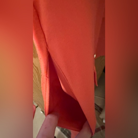 Women's Orange/Red Shirtdress with Belt - Picture 6 of 8